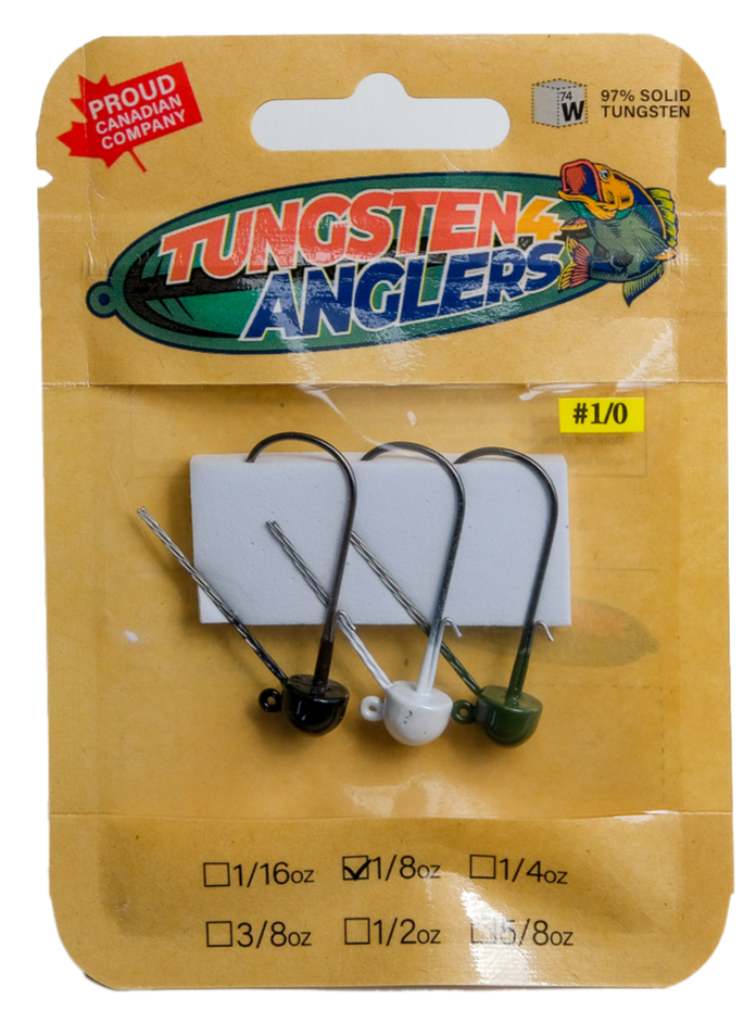 Nako 5 Pack Tungsten Ned Rig Jig Heads, Mushroom Jig Heads for Finesse  Fishing 1/10 oz, 1/8 oz, 1/5 oz, 1/4 oz | #3/0 Hook