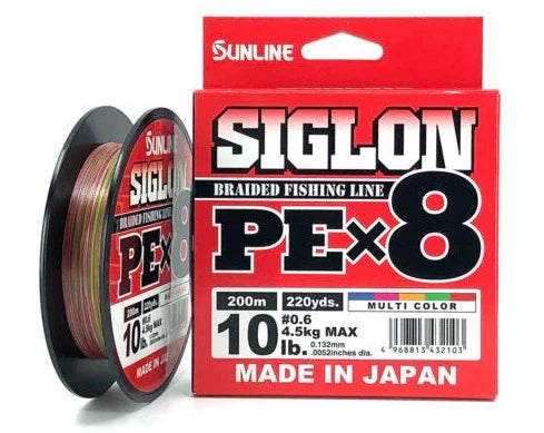 Sunline Siglon Multi-colour Braided Line 200m